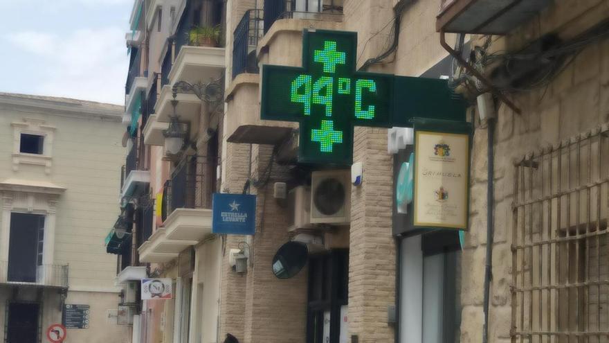 Orihuela roza su récord histórico de máxima temperatura