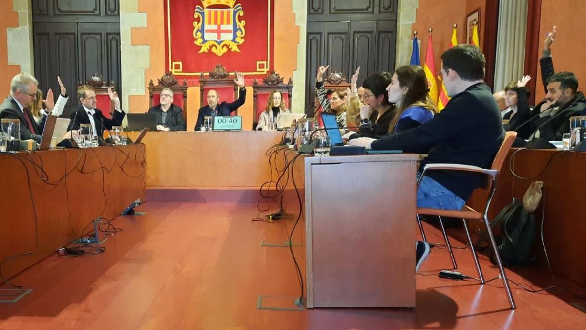 Votació al ple de l'Ajuntament de Manresa