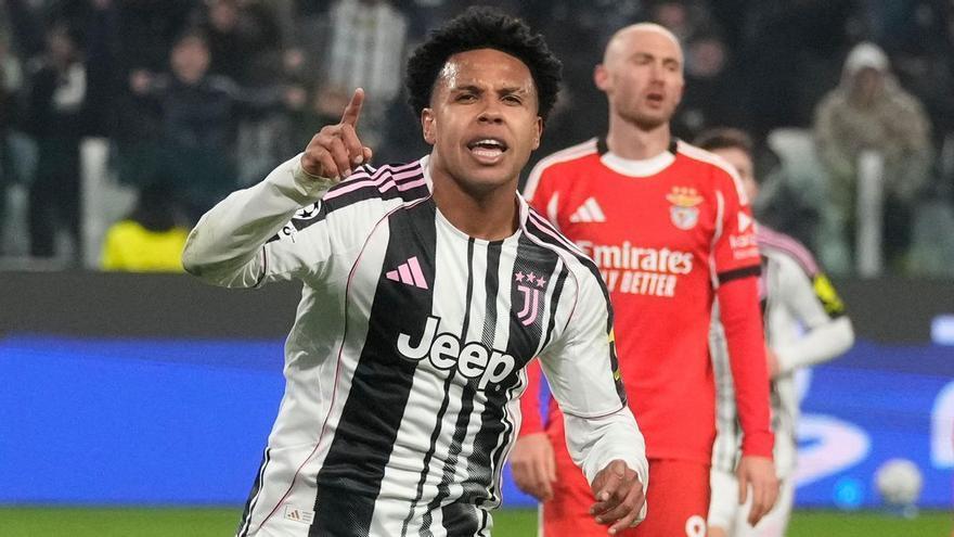 Juventus - Benfica: Gol de McKennie en minuto 64