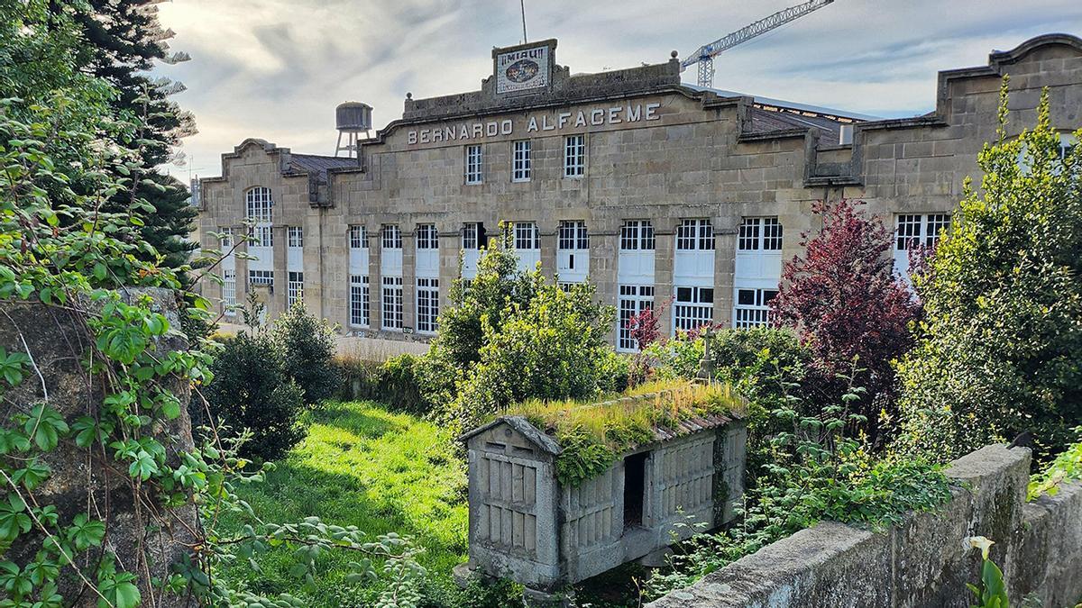 Vista general de las instalaciones de la antigua factoría de Alfageme en Bouzas.