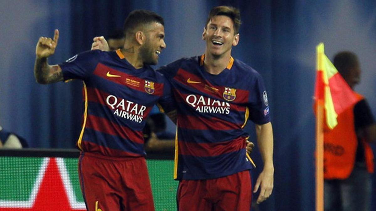 Alves y Messi, lideran uno de los rankings del año 2015