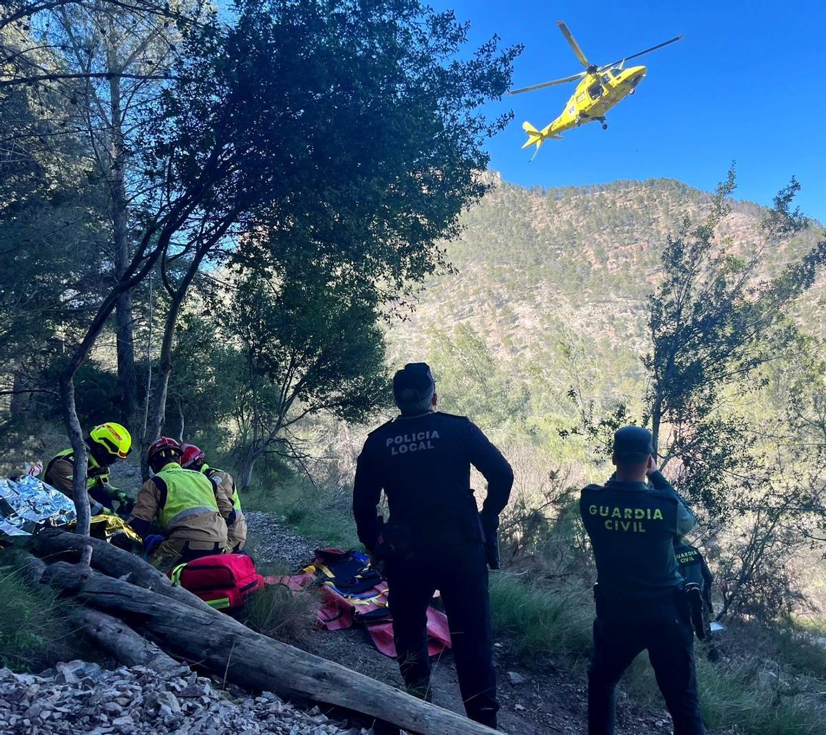 Imagen del rescate de la mujer.