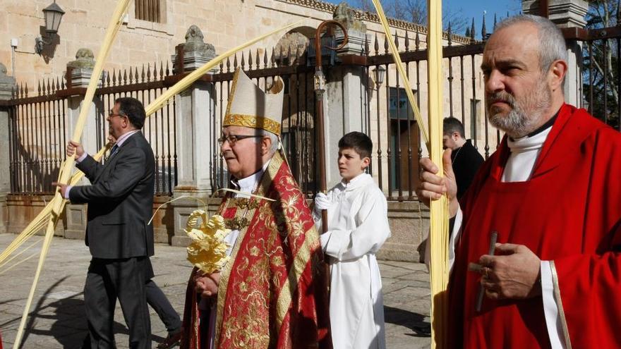 Procesión de la bendición de palmas en la pasada Semana Santa.