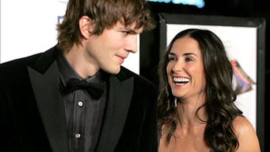 Demi Moore y Ashton Kutcher, en sus tiempos felices.