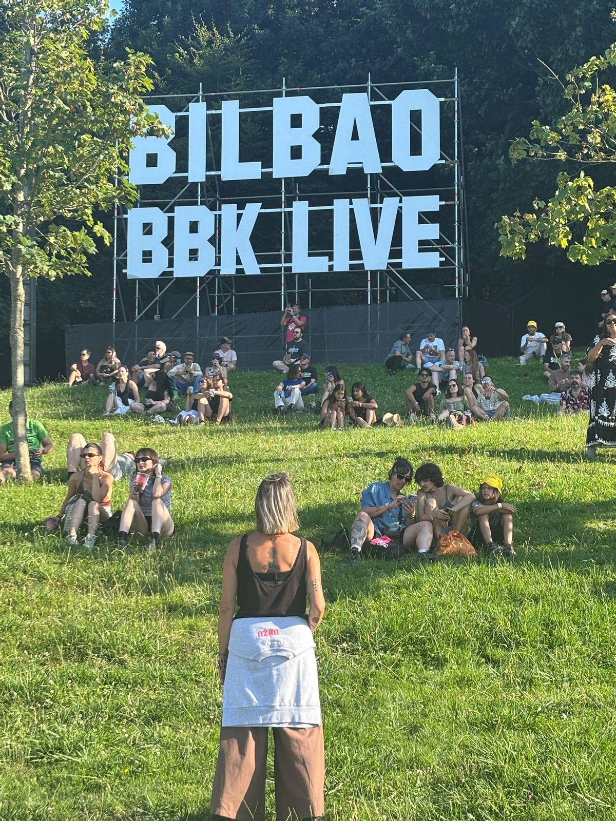 Belén Unzurrunzaga en el Festival BBK Live.