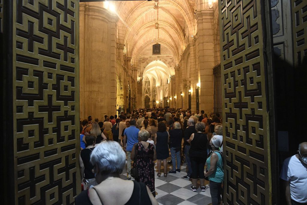 Romería de Murcia: Misa previa y primer tramo del recorrido