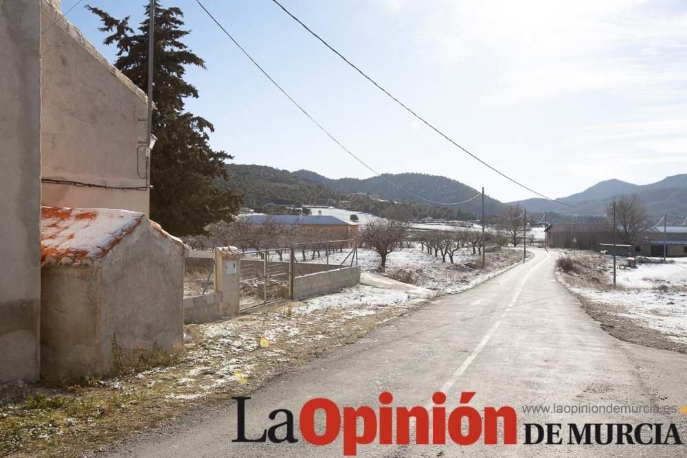 La nieve se deja ver tímidamente en la pedanía mor