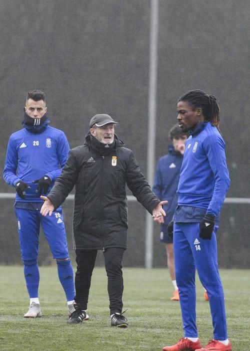 Entrenamiento del Real Oviedo en Tensi