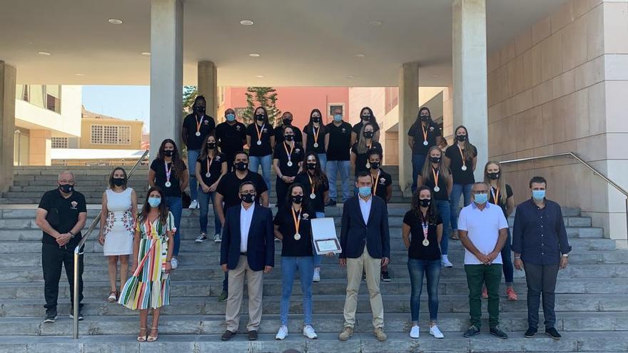 Un momento de la recepción en el Ayuntamiento de Elche