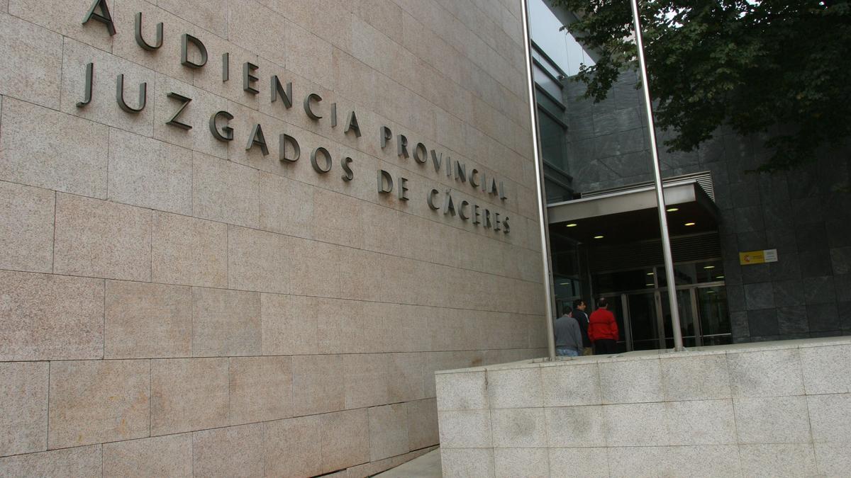 Imagen del Palacio de Justicia de Cáceres.
