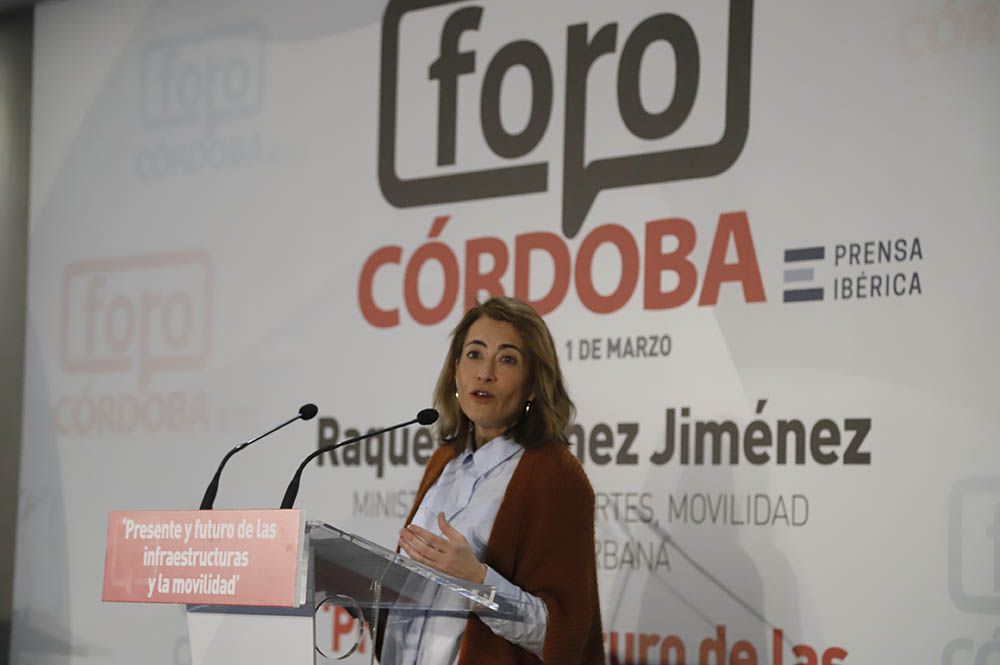 La ministra Raquel Sánchez en el Foro Córdoba