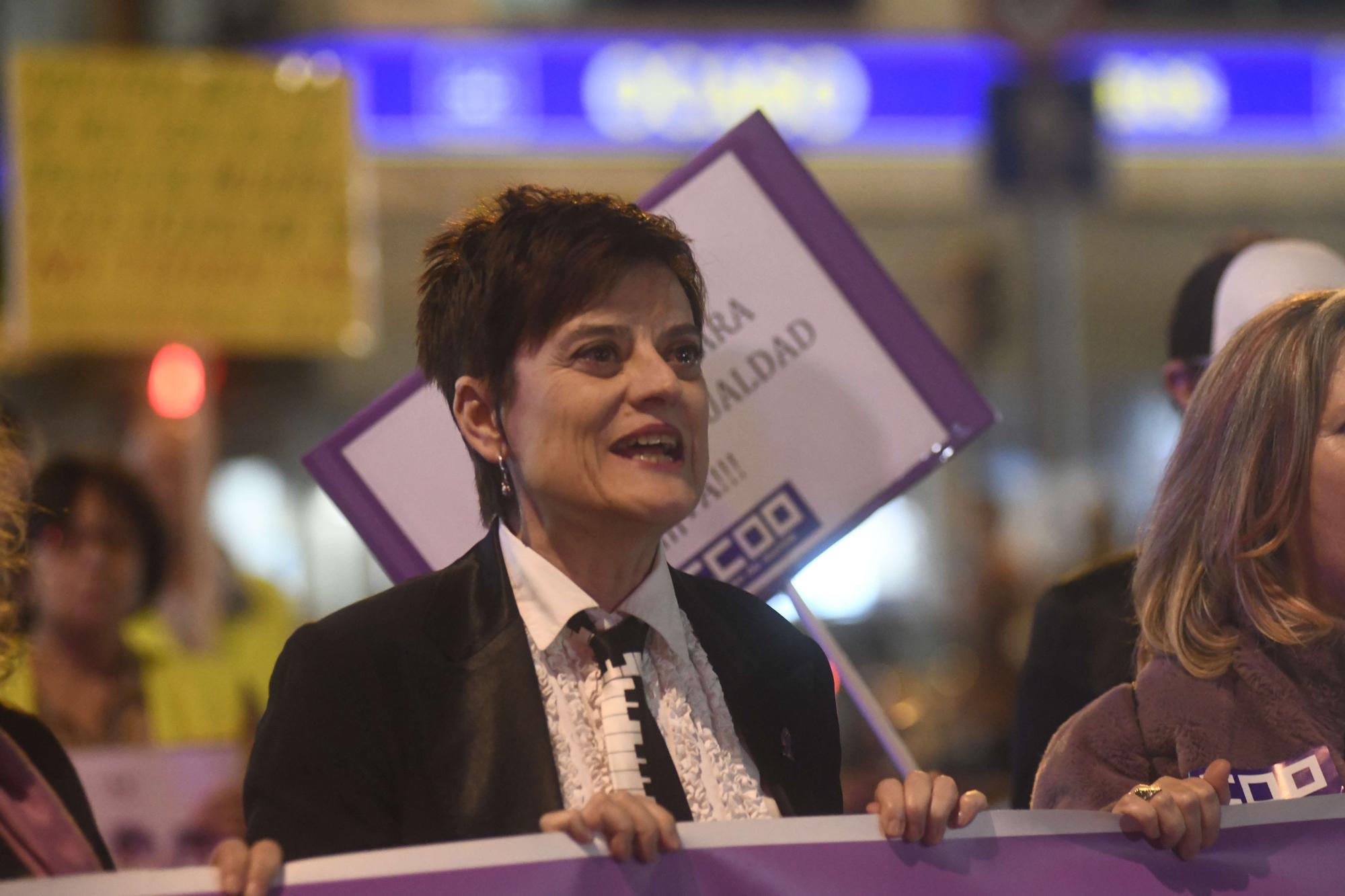 Las imágenes de la manifestación contra la violencia machista en Murcia