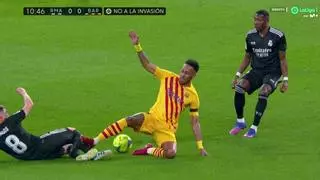 La polémica del Clásico: ¿Roja a Aubameyang?