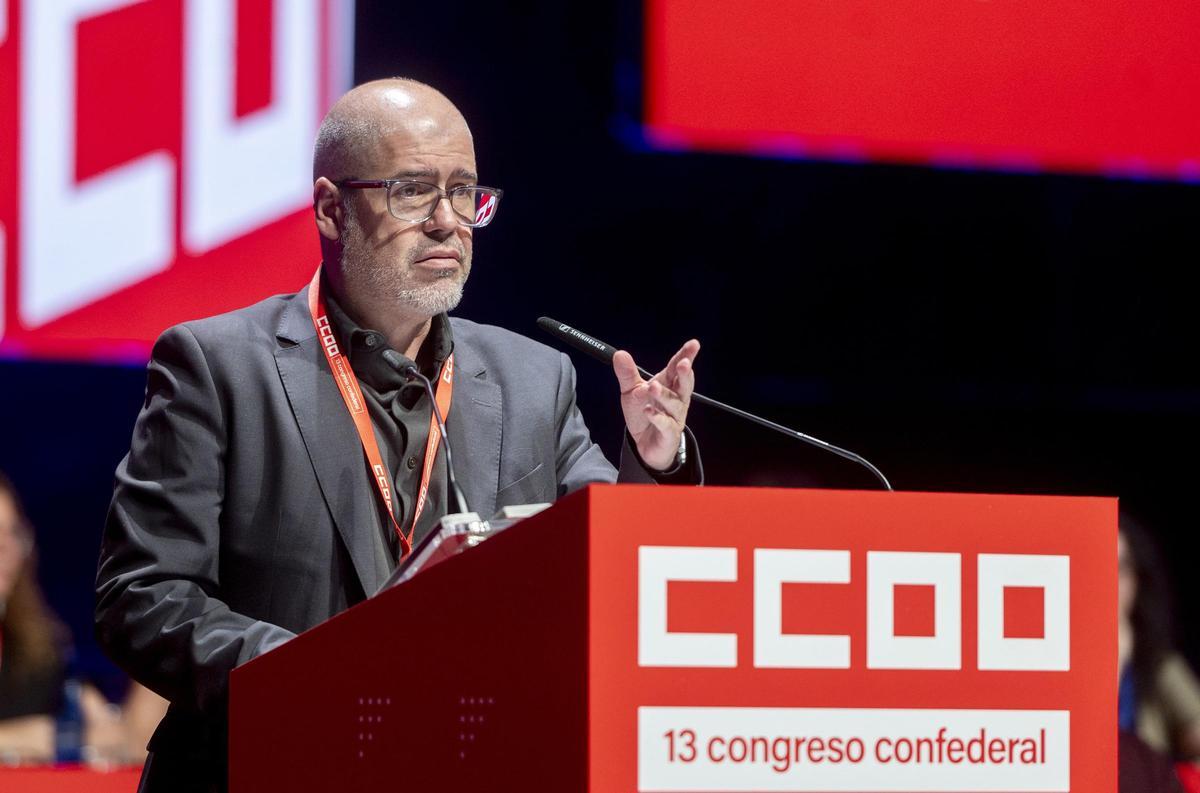El secretario general de CCOO, Unai Sordo