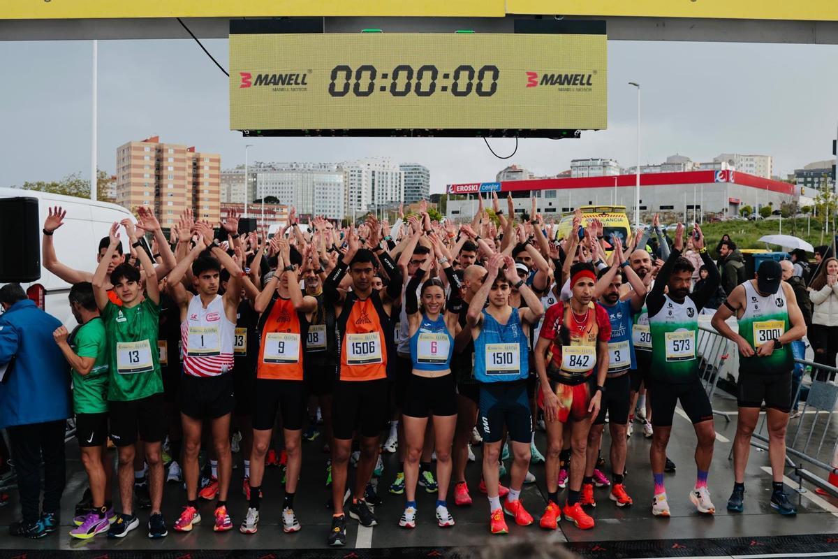 Antón Gómez y Noa Mirantes ganan la carrera popular de Matogrande-Xuxán.