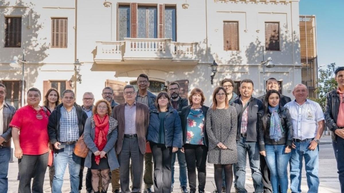 Alcaldes de El Salvador junto a representantes de Gavà, Viladecans y El Prat este martes