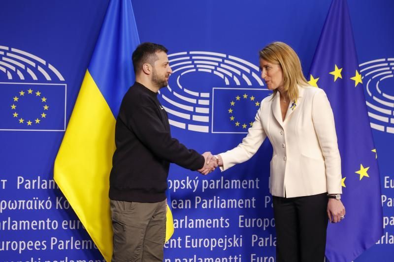 Las mejores imágenes de Zelenski, en el Parlamento Europeo