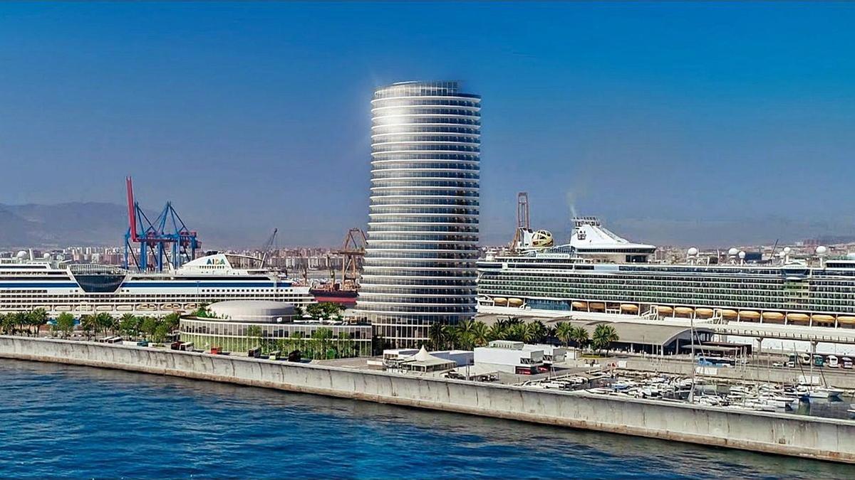 Imagen del proyecto de la Torre del Puerto.