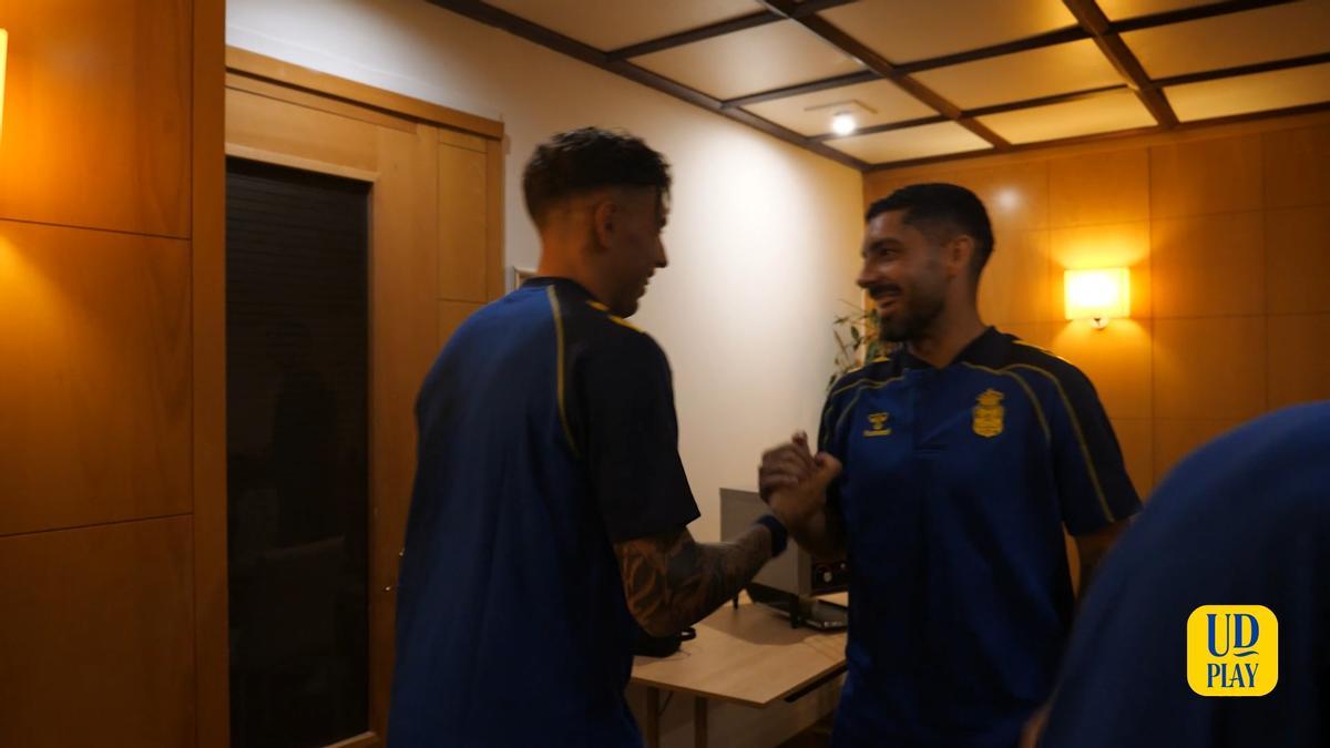 Llegada de Jefté a Marbella para incorporarse a la UD Las Palmas