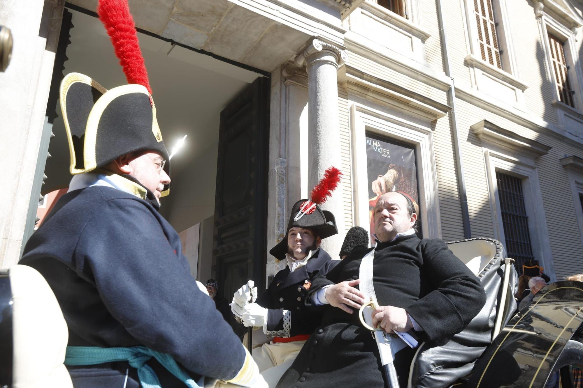 Desfile de las tropas de la recreación de los Sitios de Zaragoza