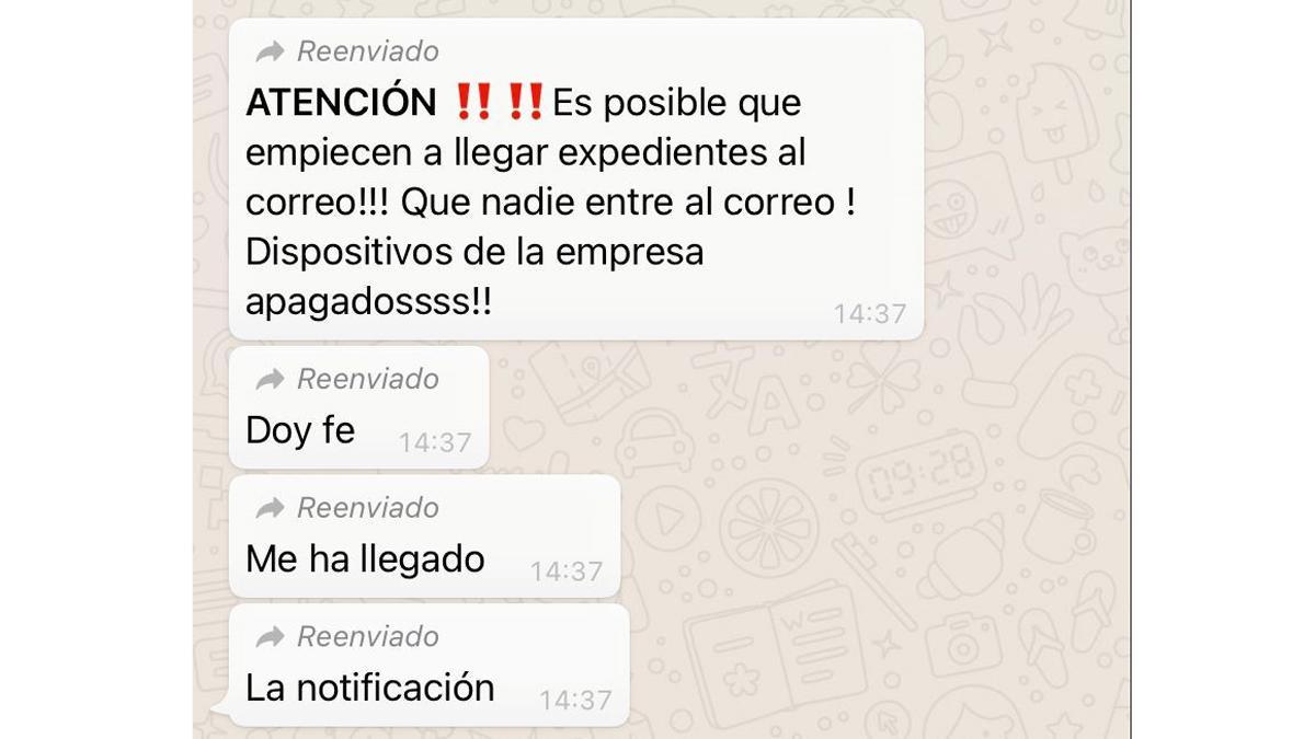 Mensaje de Whatsapp.