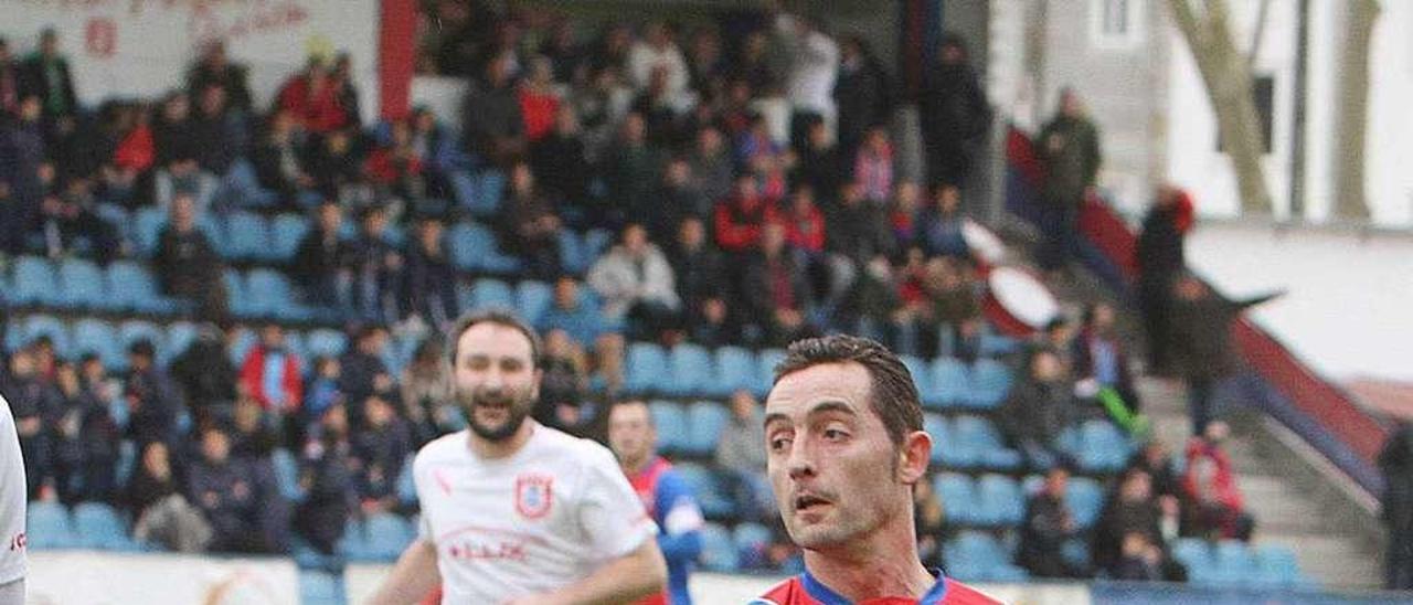 Rubén Durán, delantero de la Unión Deportiva Ourense. // Iñaki Osorio