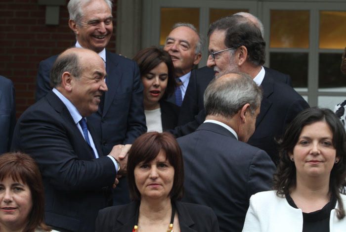 El presidente de Famadesa, Federico Beltrán, entre los galardonados.