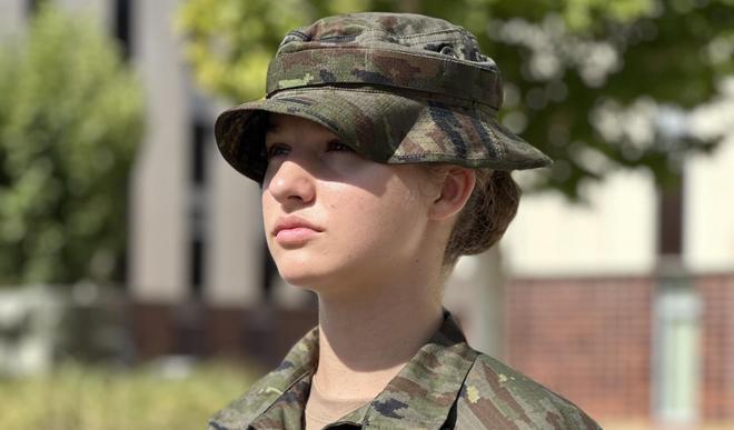 La princesa Leonor en la academia militar