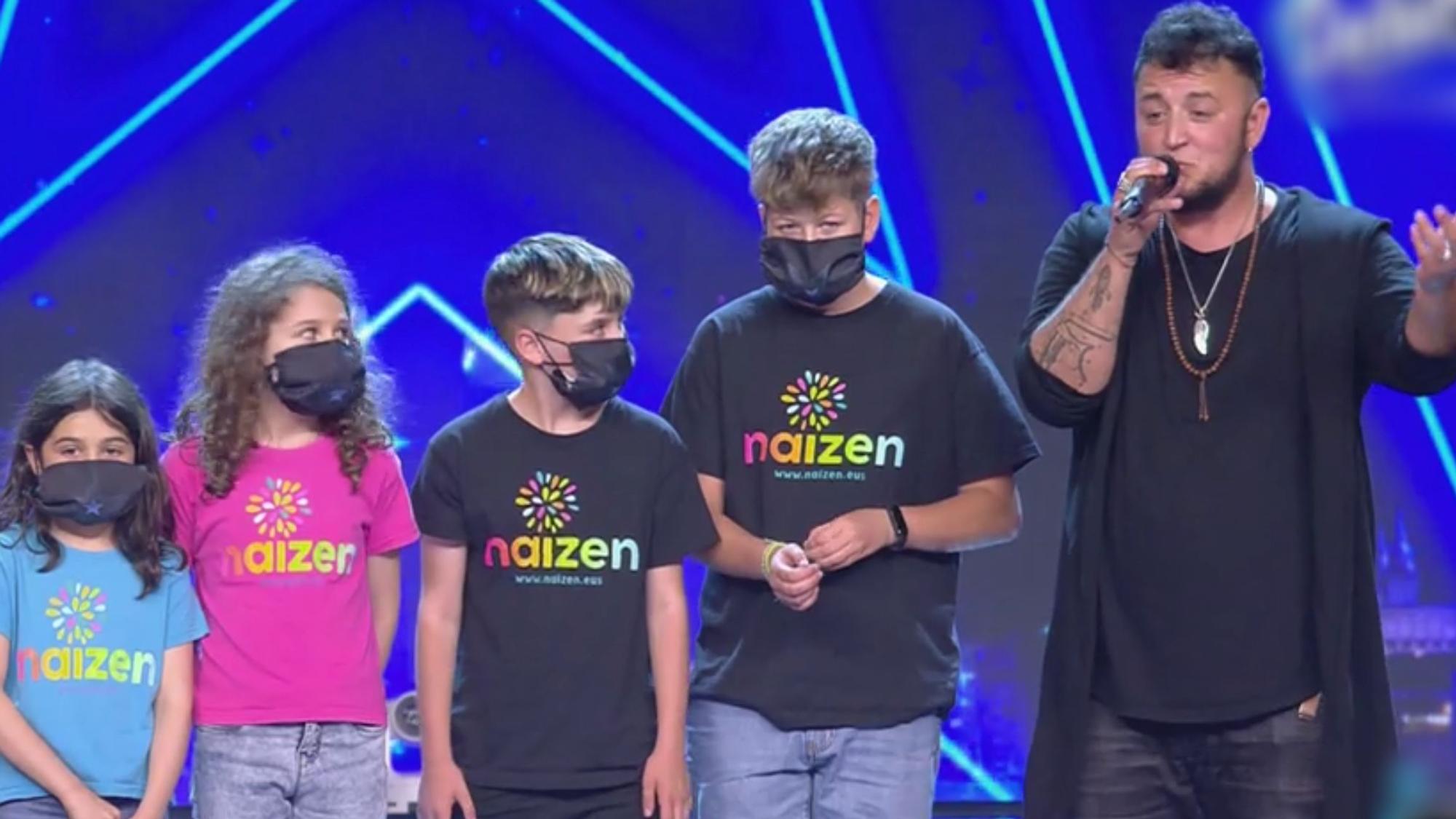 Kai y los niños de la asociación Naizen en 'Got Talent'