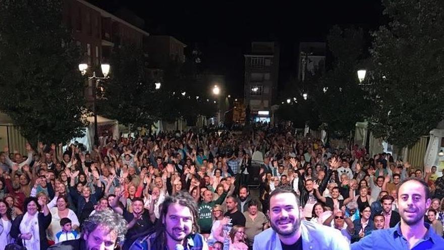 Els quatre còmics en un espectacle fet a La Unión