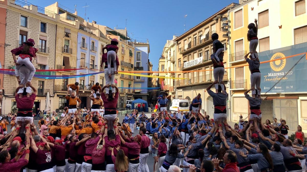 La Trobada de Castells de l&#039;Eix a Manresa