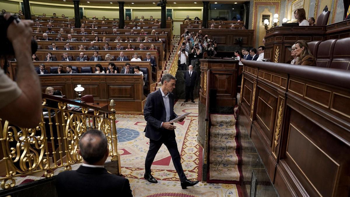Comparecencia de Pedro Sánchez en el Congreso de los Diputados.