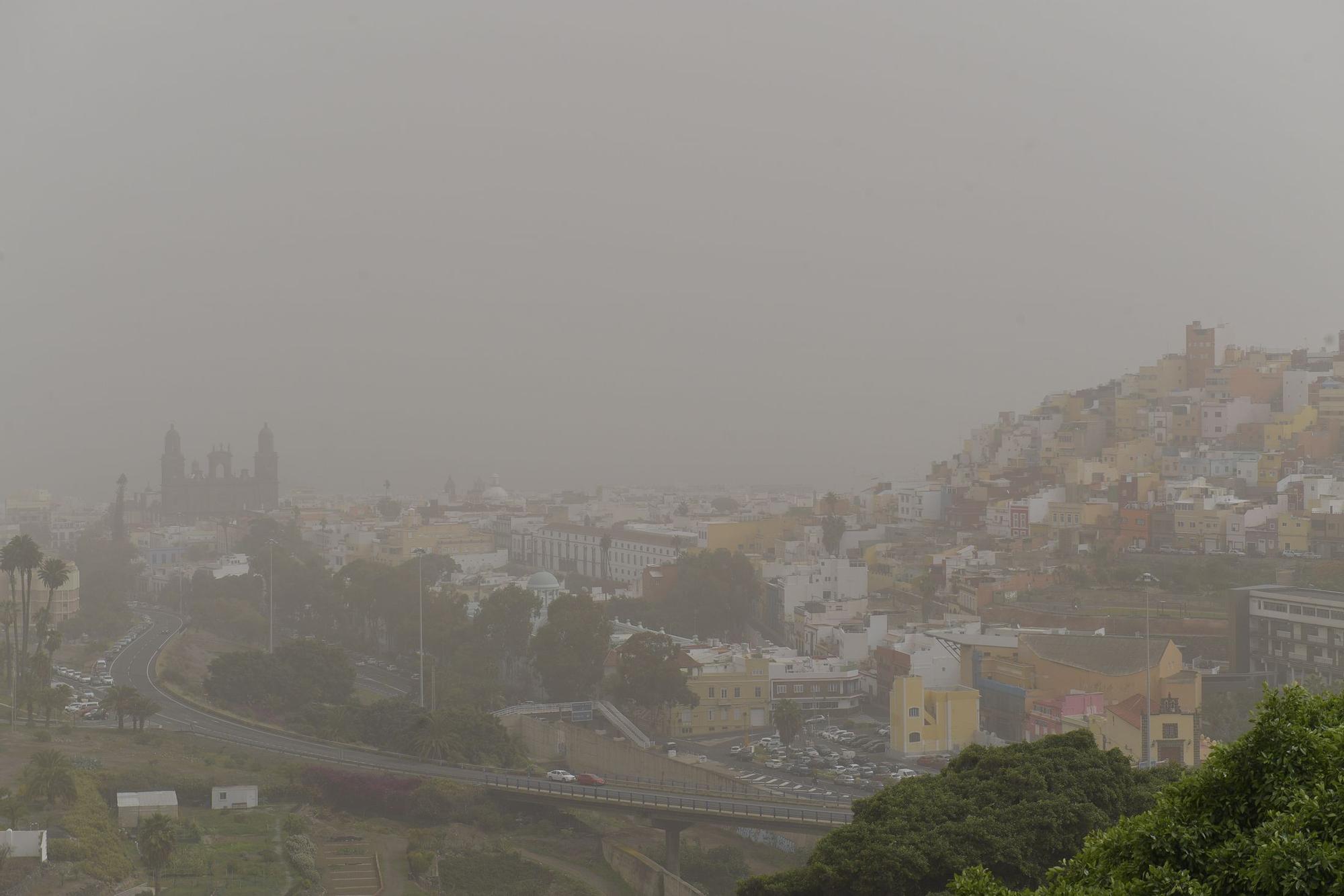 Calima sobre Gran Canaria