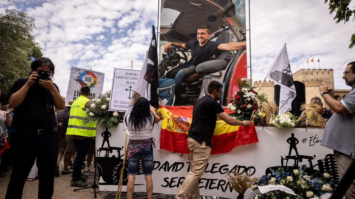 Homenaje al joven agricultor David Lafoz