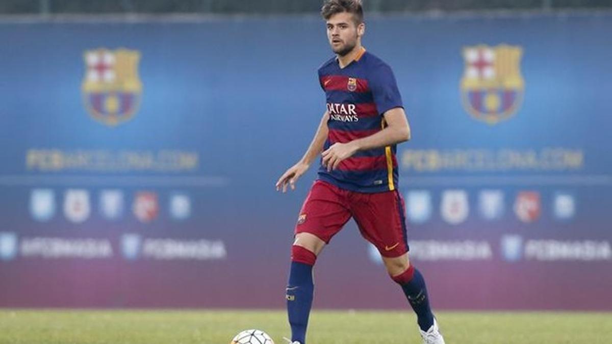 Adrià Vilanova, en un partido con el Juvenil