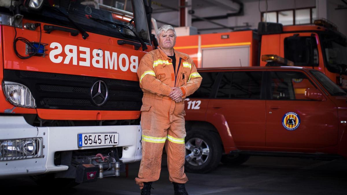 José Miguel Basset, inspector jefe del Consorcio de Bomberos.