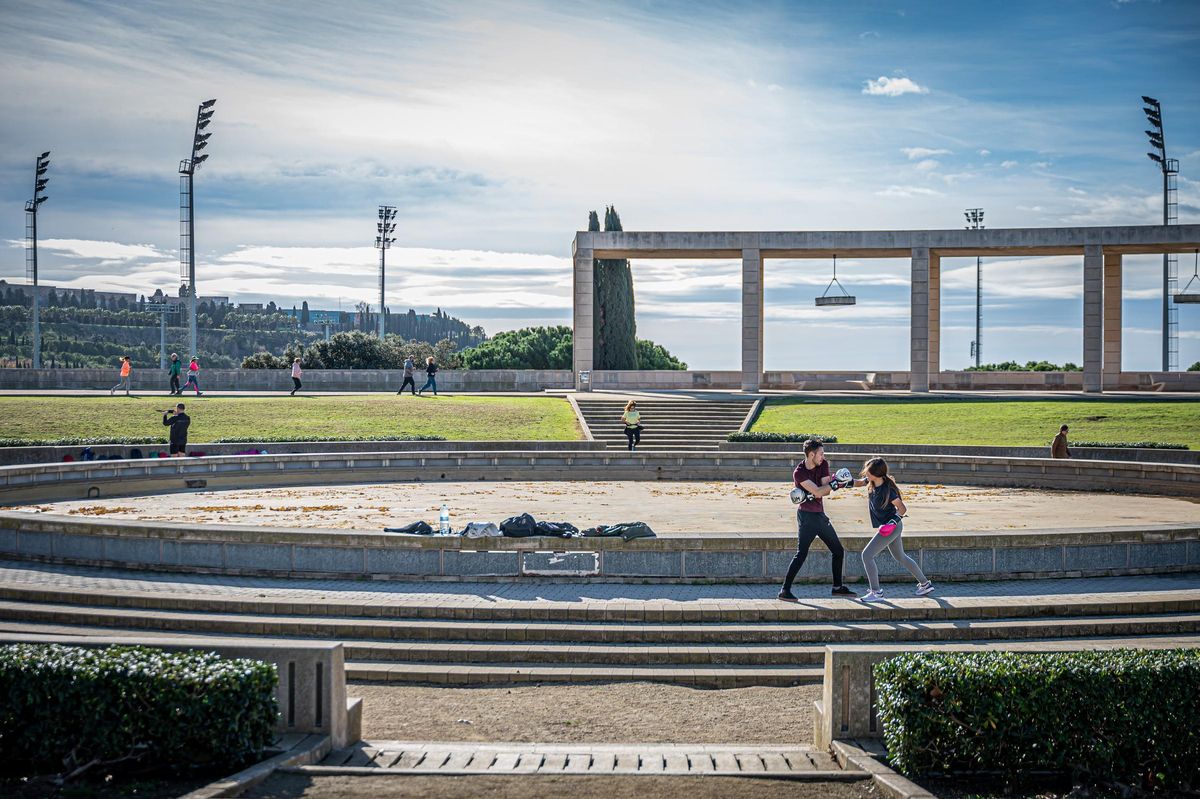 La plaza de Europa, la semana pasada.