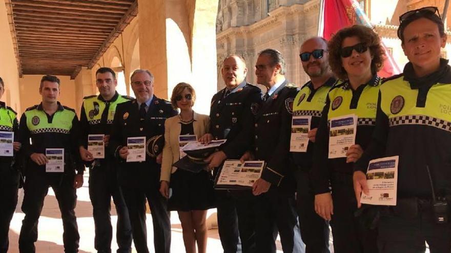 El Encuentro de Policías Locales se presentó ayer en el Ayuntamiento.