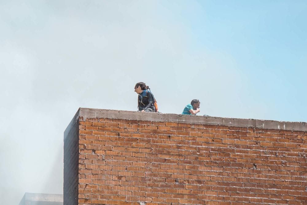 Incendio en un edificio okupado de Ibiza