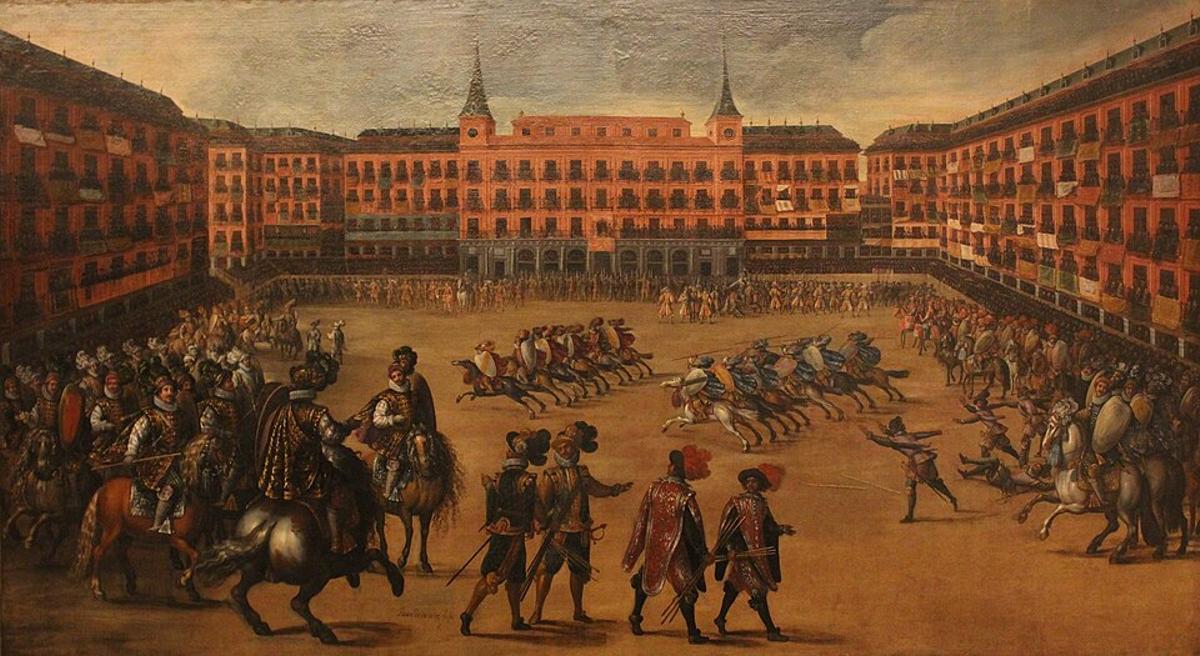 Fiesta en la Plaza Mayor. Museo de Historia de Madrid
