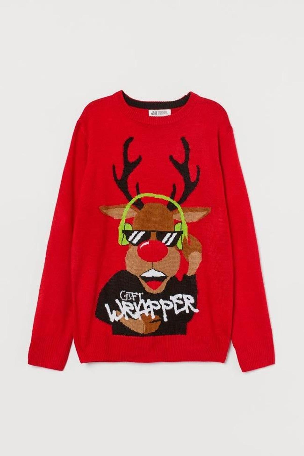 Jersey feo navideño de H&amp;M. (Precio: 9,99 euros)