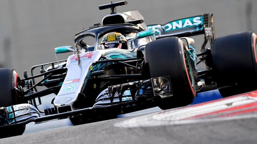 Lewis Hamilton en Yas Marina