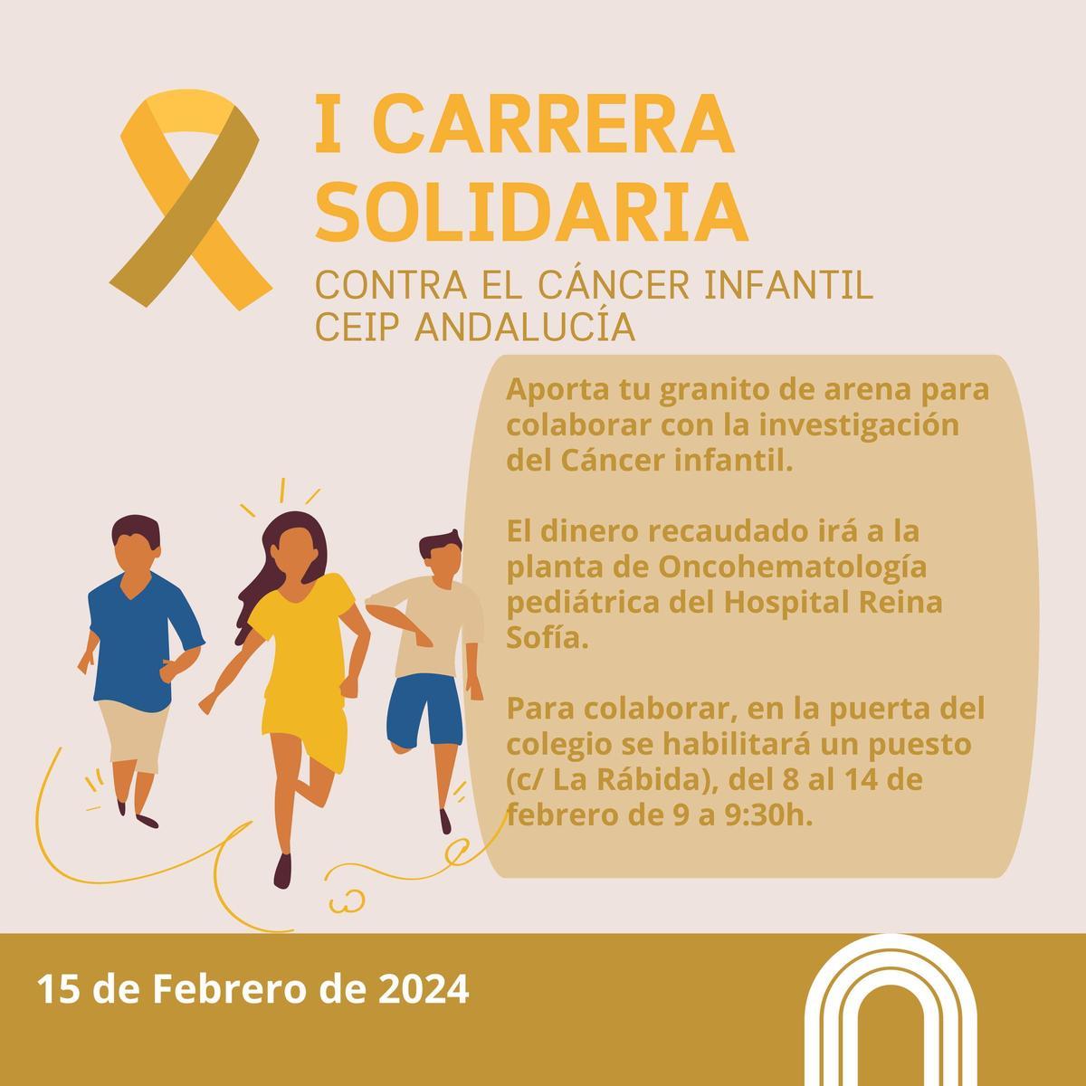Cartel de la carrera solidaria.