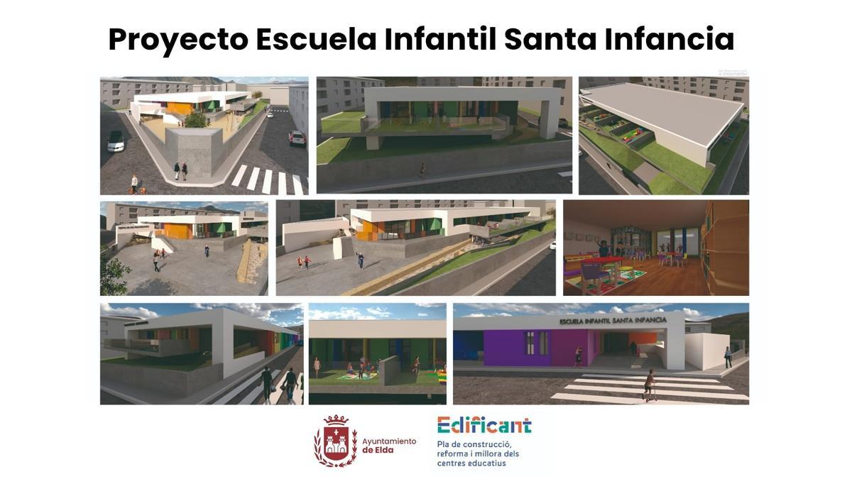 Así es el proyecto de la escuela infantil Santa Infancia de Elda.