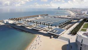 Imagen del futuro Port Olímpic, una vez hayan terminado las obras.