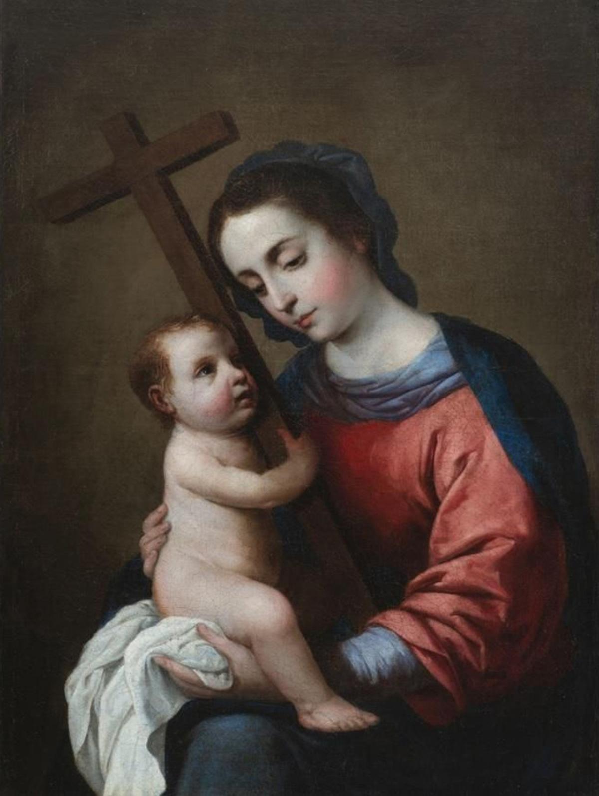 El cuadro 'La Virgen con el Niño sosteniendo la cruz'