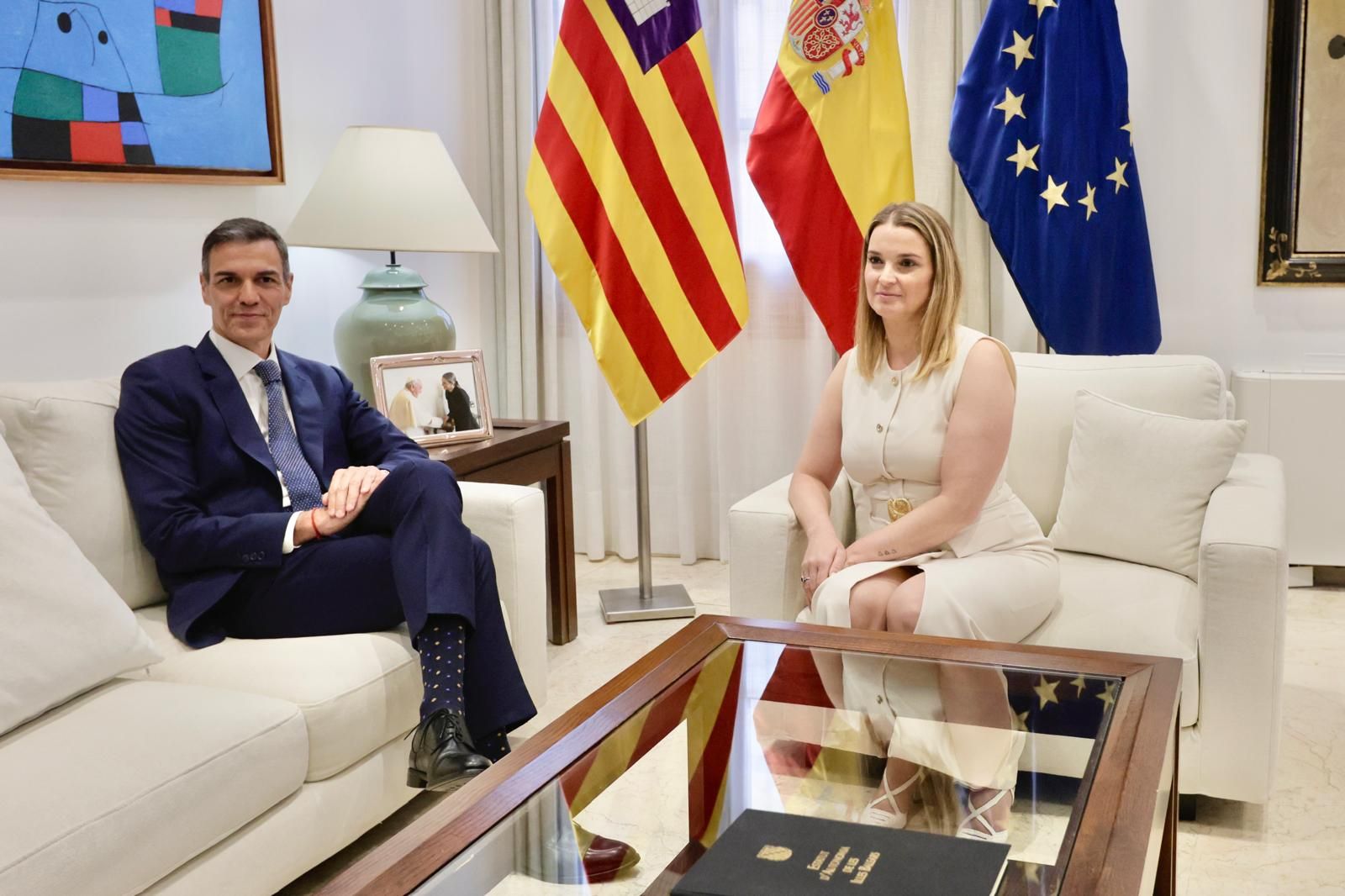 El encuentro entre Marga Prohens y Pedro Sánchez.