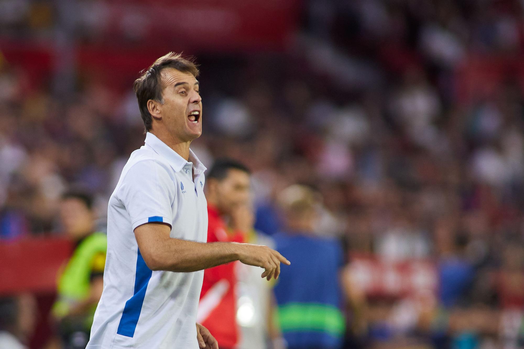 El entrenador del Sevilla FC, Julen Lopetegui