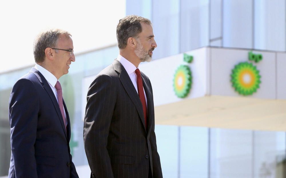 El rey Felipe VI visita la BP en Castelló
