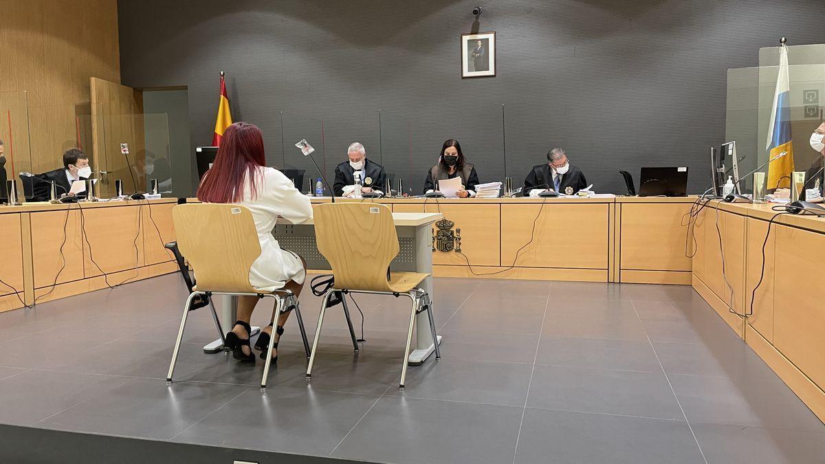 L. S. V., durante el juicio en su contra el pasado 26 de abril.